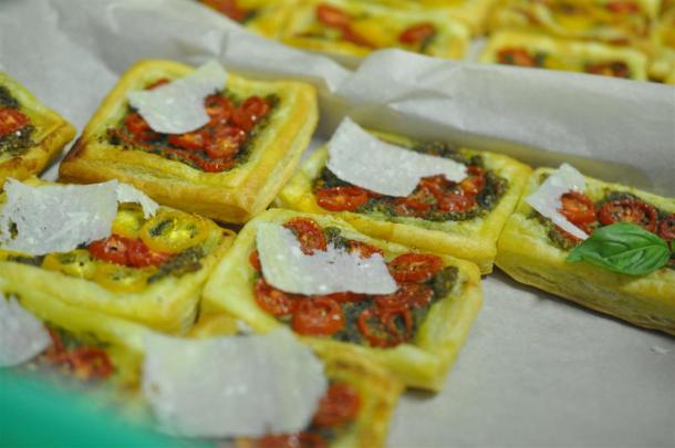 Tomato Tarts Baked For The Basil Class