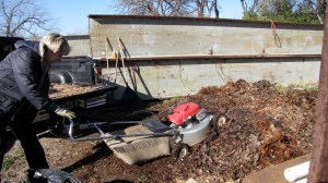 Cindy With Mulching Mower