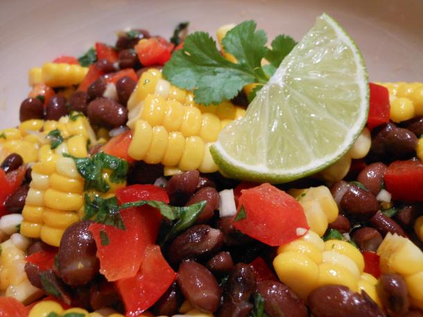 Black Bean Corn Salad with Lime Cilantro Vinaigrette
