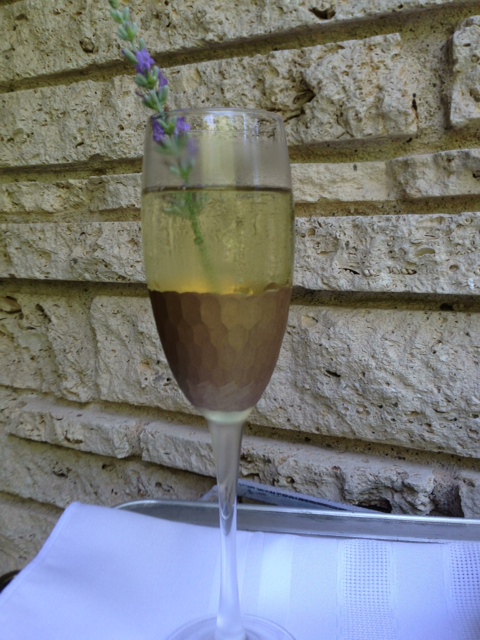 Lemon Lavendar Champagne Cocktail
