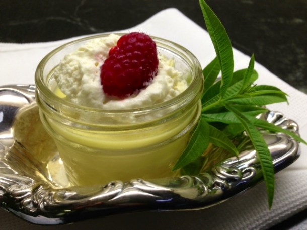 lemon verbena custard