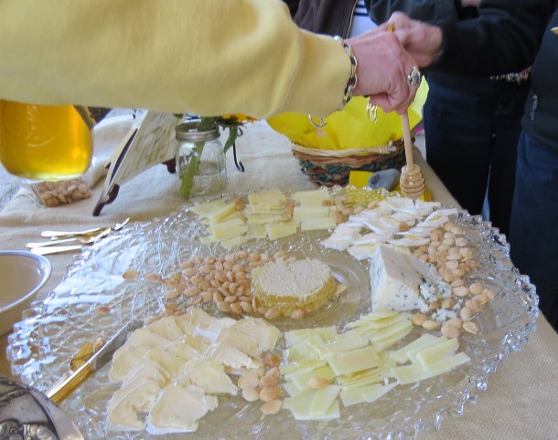 Cheese Tray Drizzled With Honey