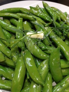Tarragon sugar snap peas