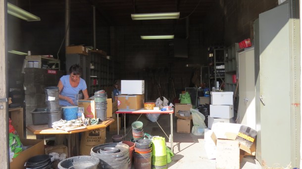 Annette and our Garage of Stuff