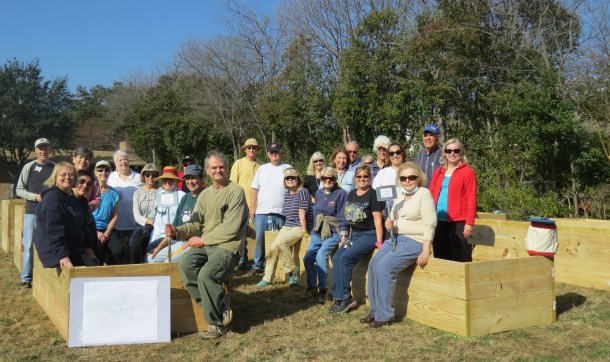Vegetable Beds and our Crew of Dallas County Master Gardeners