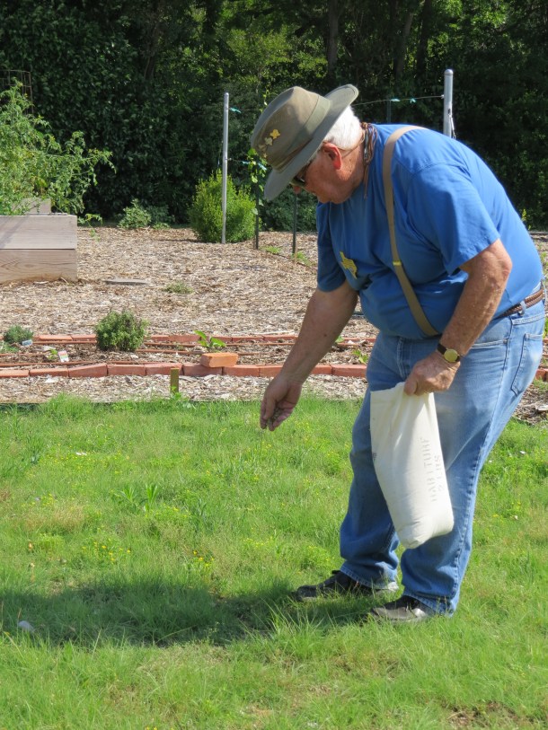Above: Jim Reseeding Habiturf
